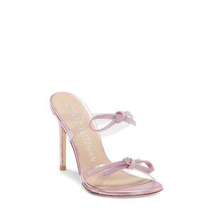 STUART WEITZMAN Womens Bow 100 Round Toe Stiletto Slip On Heeled Sandal 6.5 B